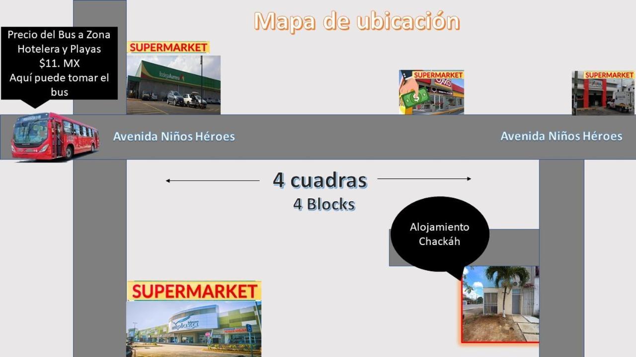 Apartamento Tipo Estudio, Chackah, Free Wifi Cancun Dış mekan fotoğraf